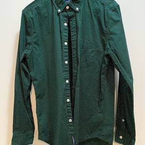 Men’s American Eagle polka dot dress shirt
